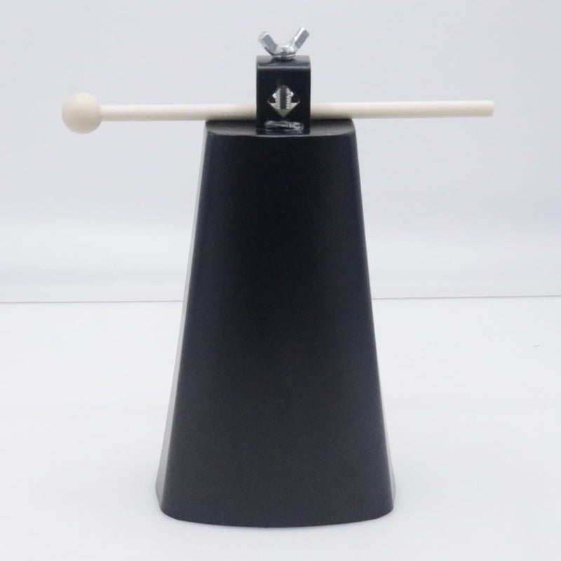 CashBeat 8" Steel Cowbell, 8inch Hand Percussion Instrument with Handle & Stick, Loud Noise Maker for Drum Set, Sporting Events, Concerts & Weddings, Easy to Mount, Clear Tapping Sound - Image 2